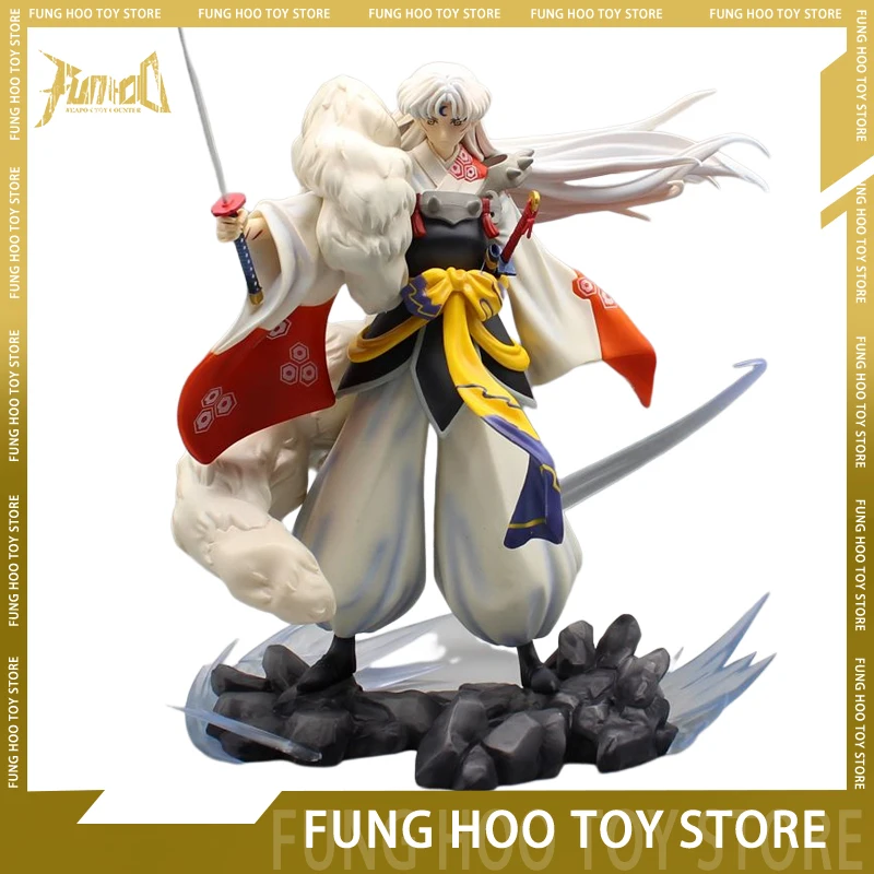 

33cm Inuyasha Sesshoumaru Anime Figures Gk Action Figure Pvc Statue Figurine Model Doll Collection Ornament Toys Kids Gift