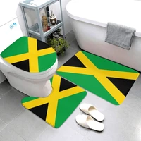 flag of jamaica bath door floor foot mat national flags rug carpet decor entrance living room home kitchen bathroom durable art