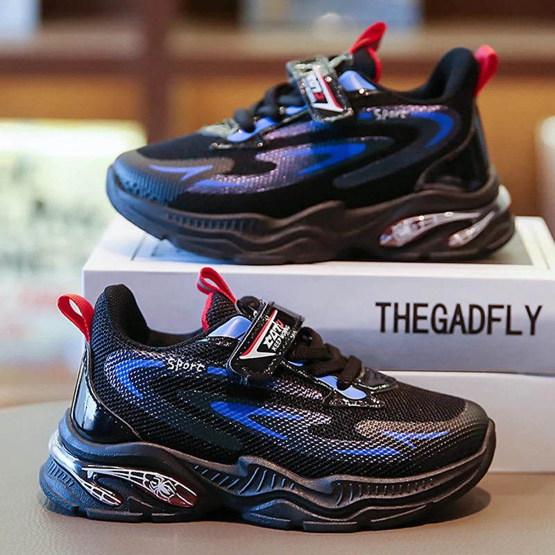 

Fashion Children Shoes Boys Sneakers 2022 Kids Tennis Shoes Breathable Mesh Design Running Casual Sports Boy Shoes Size 26-37