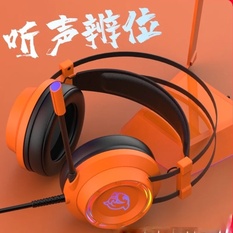 

Computer E-Sports Headphone Head-Mounted Game 7.1 Channel Jesus Survival PUBG Headset Wired Subwoofer Graffiti Headphones