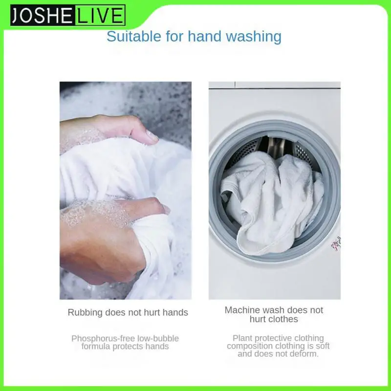 

Nano Concentrated Laundry Detergent Hand Protection Deep Decontamination Laundry Bubble Paper Portable Laundry Tablets Household
