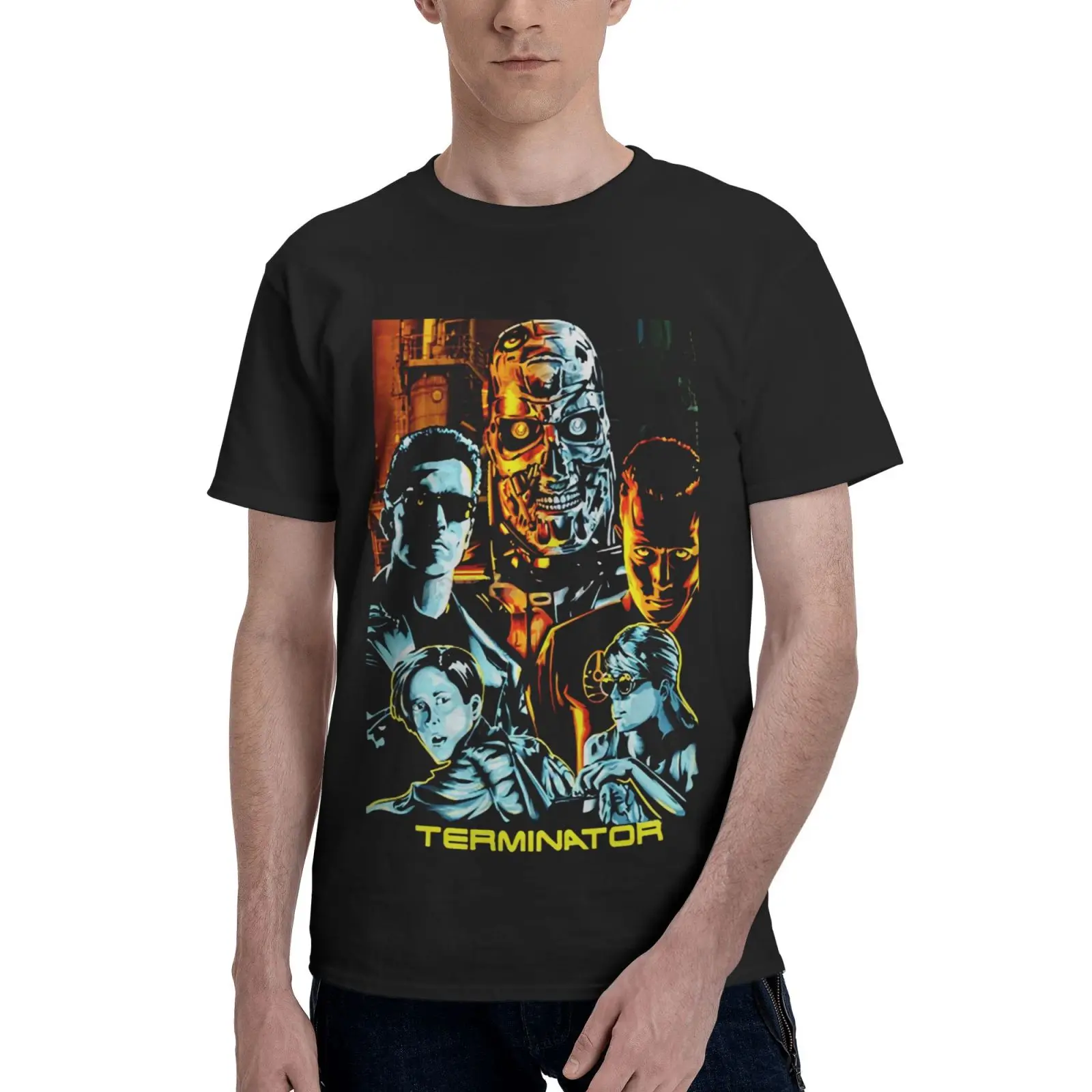 

Terminator Ed Corgi Bull Terrier Sjncql Men T-Shirt Tee Shirt Men Top Men's Shirt Tops Men's Clothes T Shirts Oversize T-Shirt
