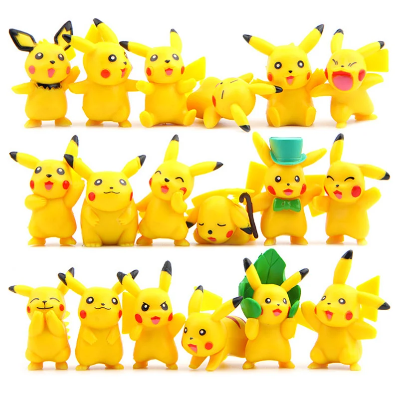 

18pcs/set Figurine Pokemon Pikachu Anime Toys for Kids Christmas Gifts Cartoon Anime Pokemon Action Figure Toys Model Toys Sets