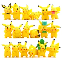 18pcsset figurine pokemon pikachu anime toys for kids christmas gifts cartoon anime pokemon action figure toys model toys sets