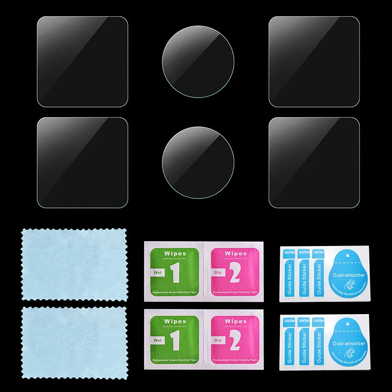 Закаленное стекло для DJI Action 2 Защитная пленка экрана сумка хранения чехол