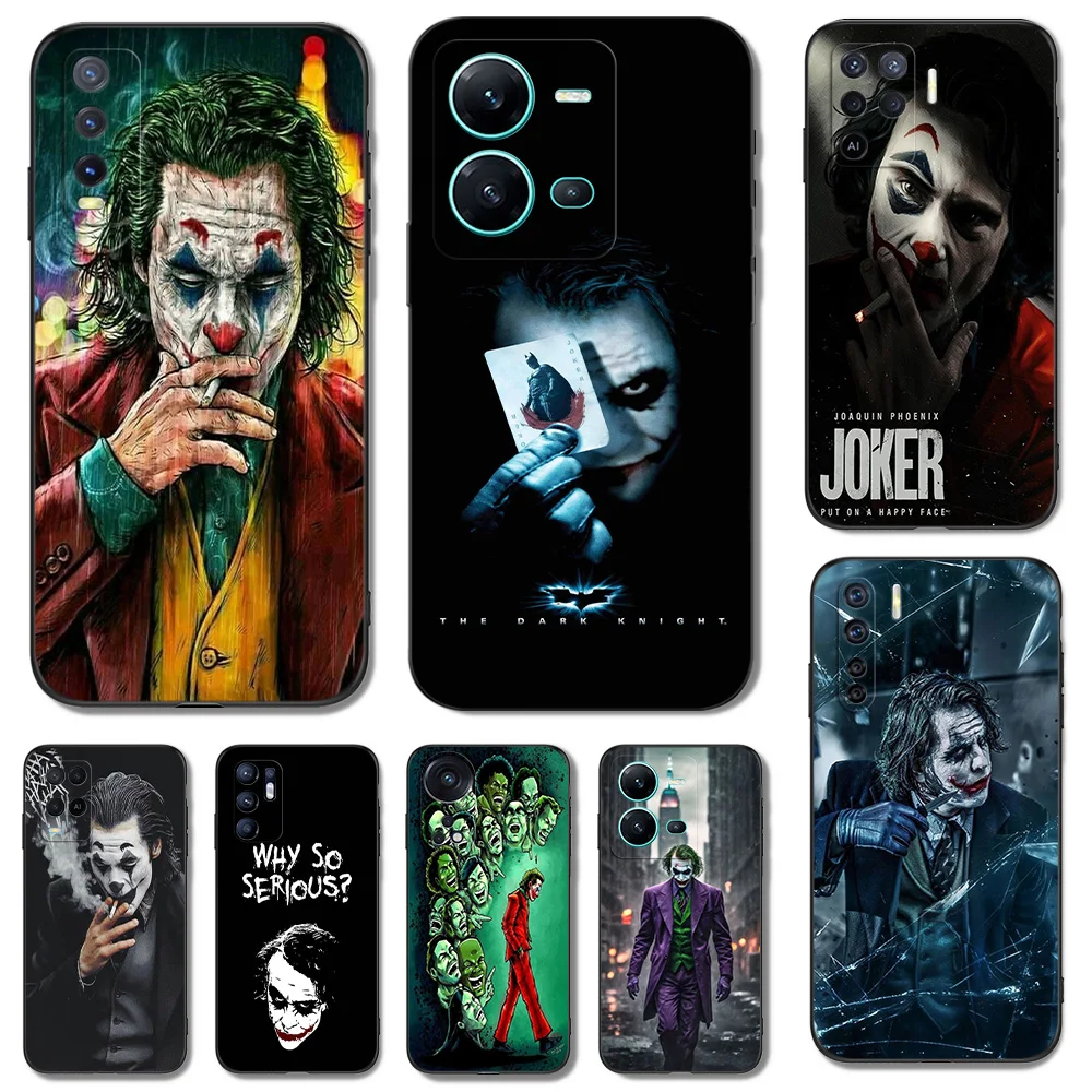 Черный чехол из ТПУ для Vivo Y1S U10 S1 2019 PRO Z3i Z1 Z1i Z1X X50 Lite X60 X70 X21S 4G 5G 2020 Clown JR