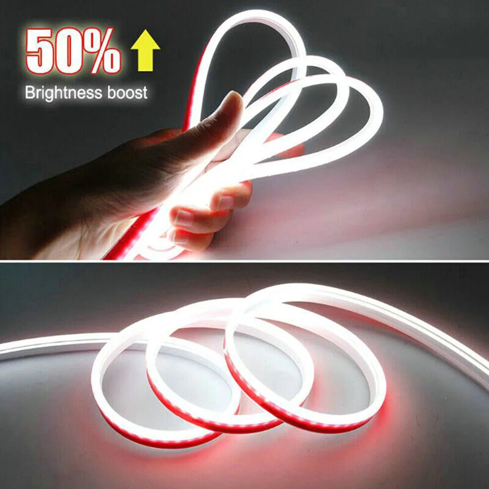 

Car Start Scan Dynamic LED Hood Light Strip Daytime Running Light Turn Signal 1.8m Decor Lights Guide Strip Machine Cover Light