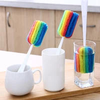 1pcs cup brush kitchen cleaning tool sponge brush for wineglass bottle coffe tea glass cup mug handle brush wholesale