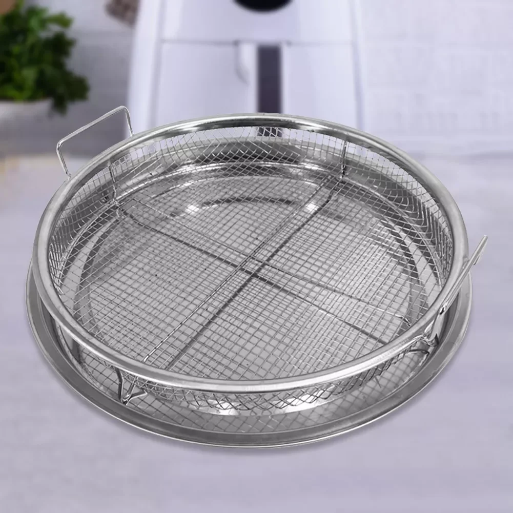 

NEW2023 Round French Fries Basket Multi-function Stainless Steel Chips Fry Baskets Gadgets Tools Western Snacks Air Fryer Access