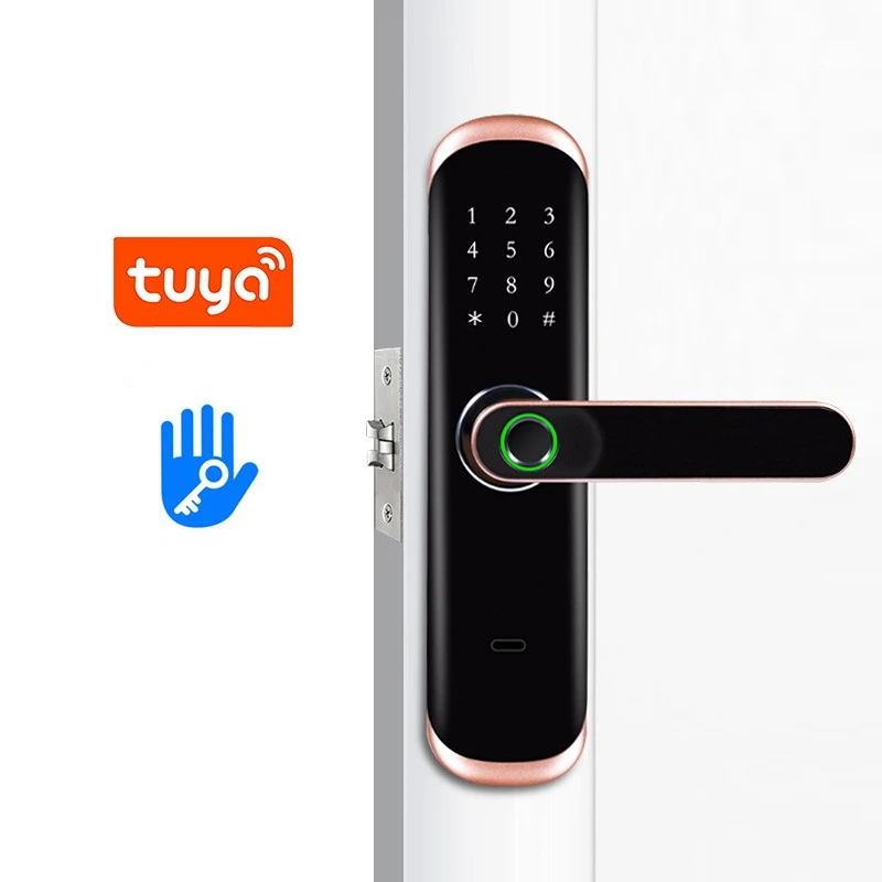 

smart lock Tuya password smart door lock bedroom apartment TTLOCK fingerprint password lock smartlock IC card APP NFC
