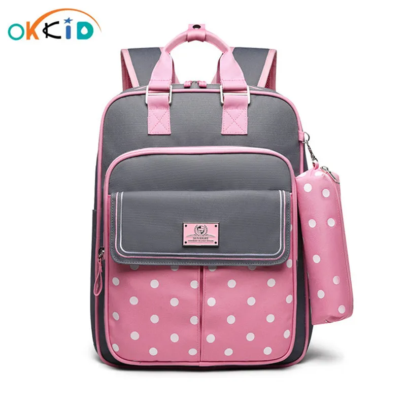 Рюкзак для девочек OKKID, школьный комплект с сумкой для книг и пеналом
