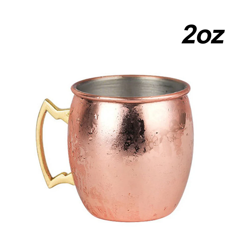 

Home 60ml Mini Moscow Mule Mug Coffee Wine Bear Cocktail Cup Hammered Copper Plated Cup Kitchen Bar Supplies for Home Bar Store
