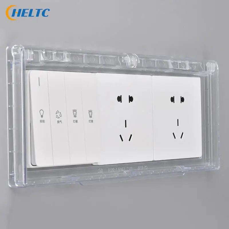 

86 Type 2-Gang Weatherproof Outdoor Outlet Cover Household 26mm Ultra-thin Electrical Power Receptacle Protector Outlet Cover
