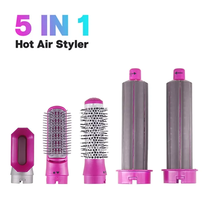 

NEW2023 5-in-1 curling iron air wrap curle hair dryer brush kit anion curler straightener air comb curling iron hair dryer