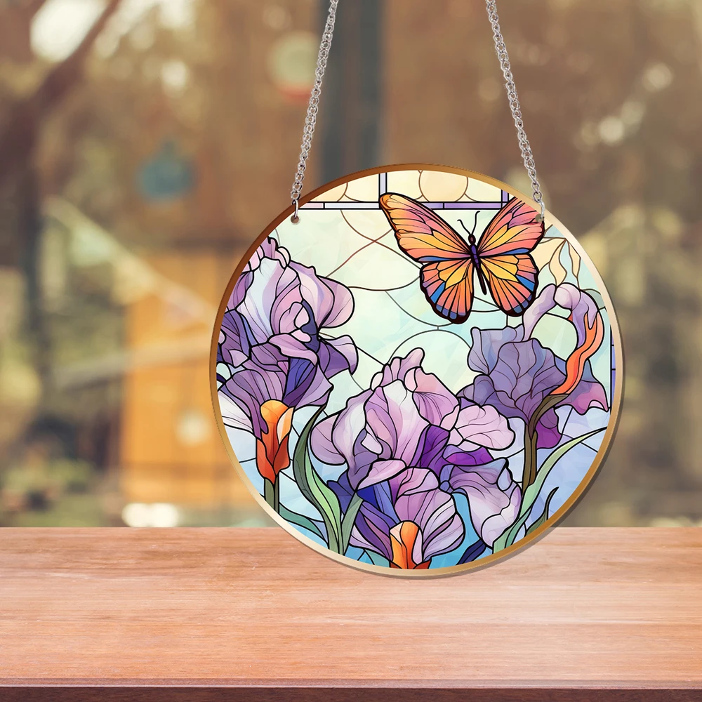 1 шт. акриловые диски с цветочным оформлением