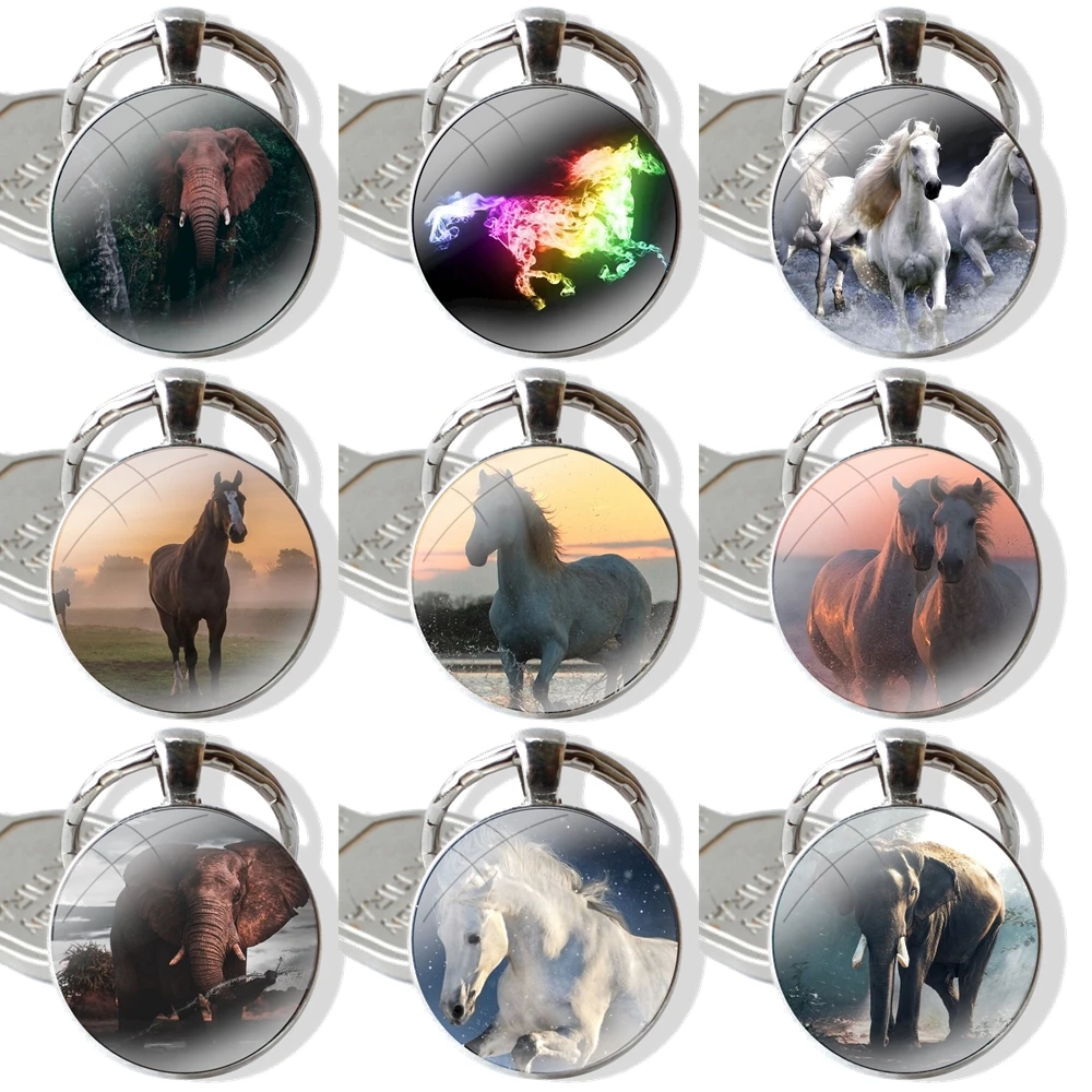 Металлическая подвеска брелок со стеклянным кабошоном классический мужской