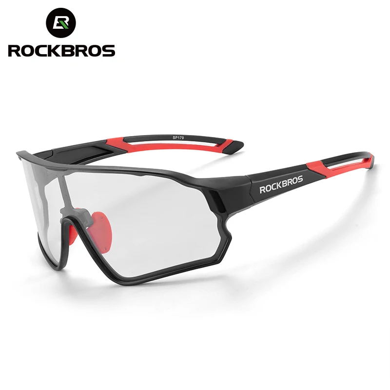 

ROCKBROS Photochromic Bike Glasses Bicycle UV400 Sports Sunglasses for Men Women Anti Glare Lightweight Hiking Cycling Glasses