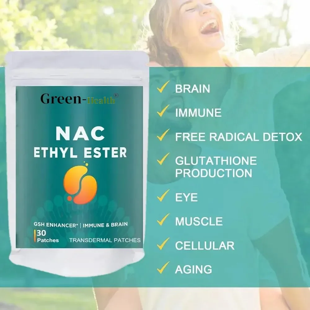 N-ацетиль Cysteine Ethyl Ester Transdermal Patches Nac Good для иммунитетной системы и антиоксидантов 30
