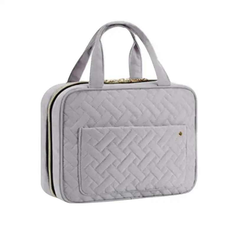 

Makeup Bag Travel Cosmetic Pouch Large Capacity Makeup Case With Portable Handle For Skincare Toiletries Shampoo Birthday Gifts