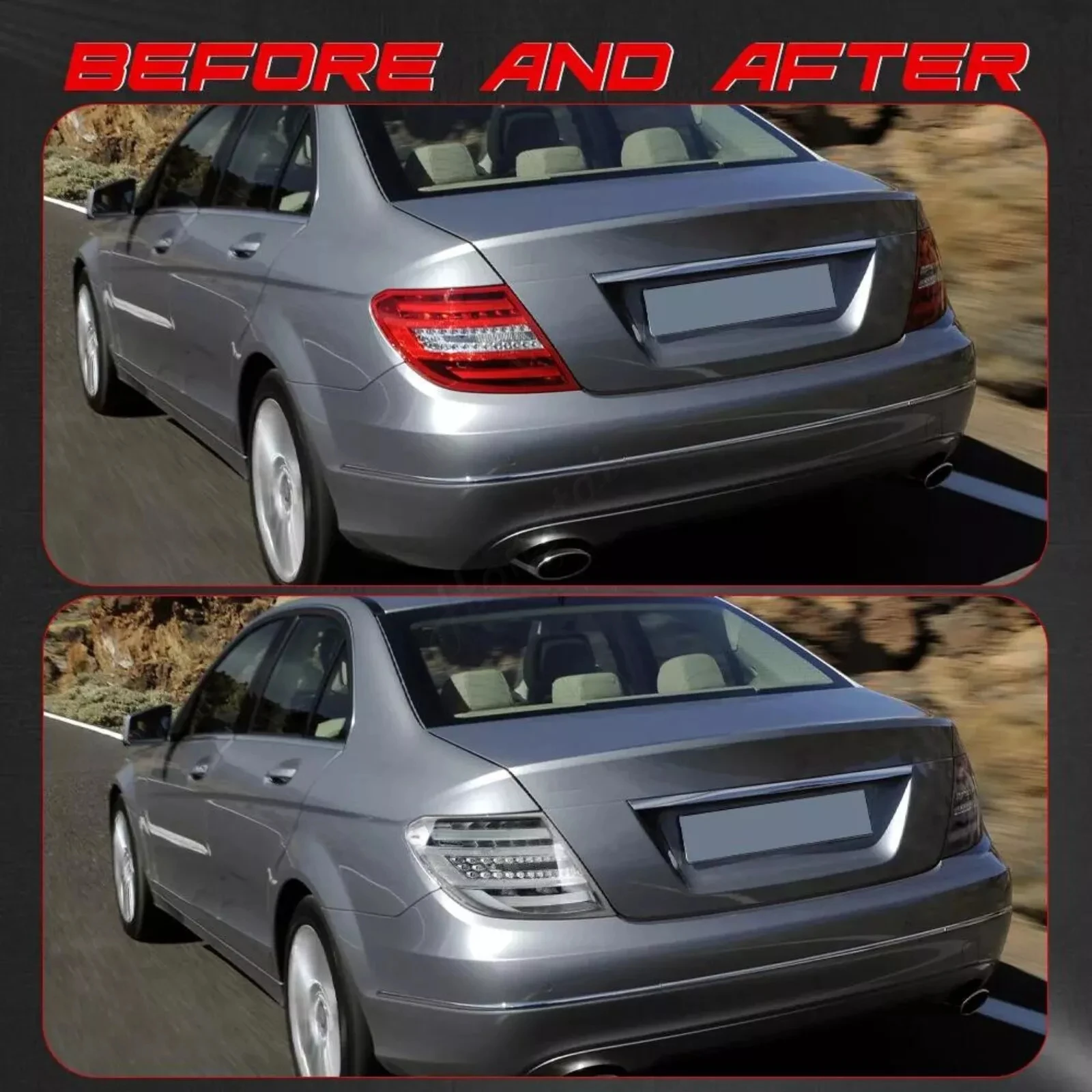 Задний фонарь в сборе для Mercedes benzW204 C-Class C250 C350 C63 2011-2014 модификация тормозных