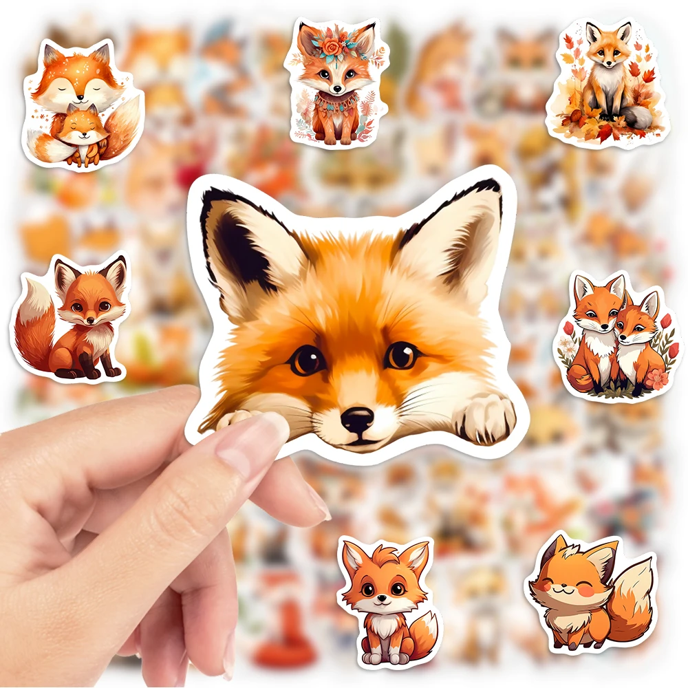 Фото Эстетичные наклейки Fox Firefox, искусство, животные, «сделай сам», Подарочные игрушки, водонепроницаемая наклейка для ноутбука, скрапбукинга, ноутбука, бутылки для телефона, декоративные №2