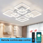 Современная светодиодная потолочная люстра, лампа на потолок для спальни, лампа с регулируемой яркостью для гостиной