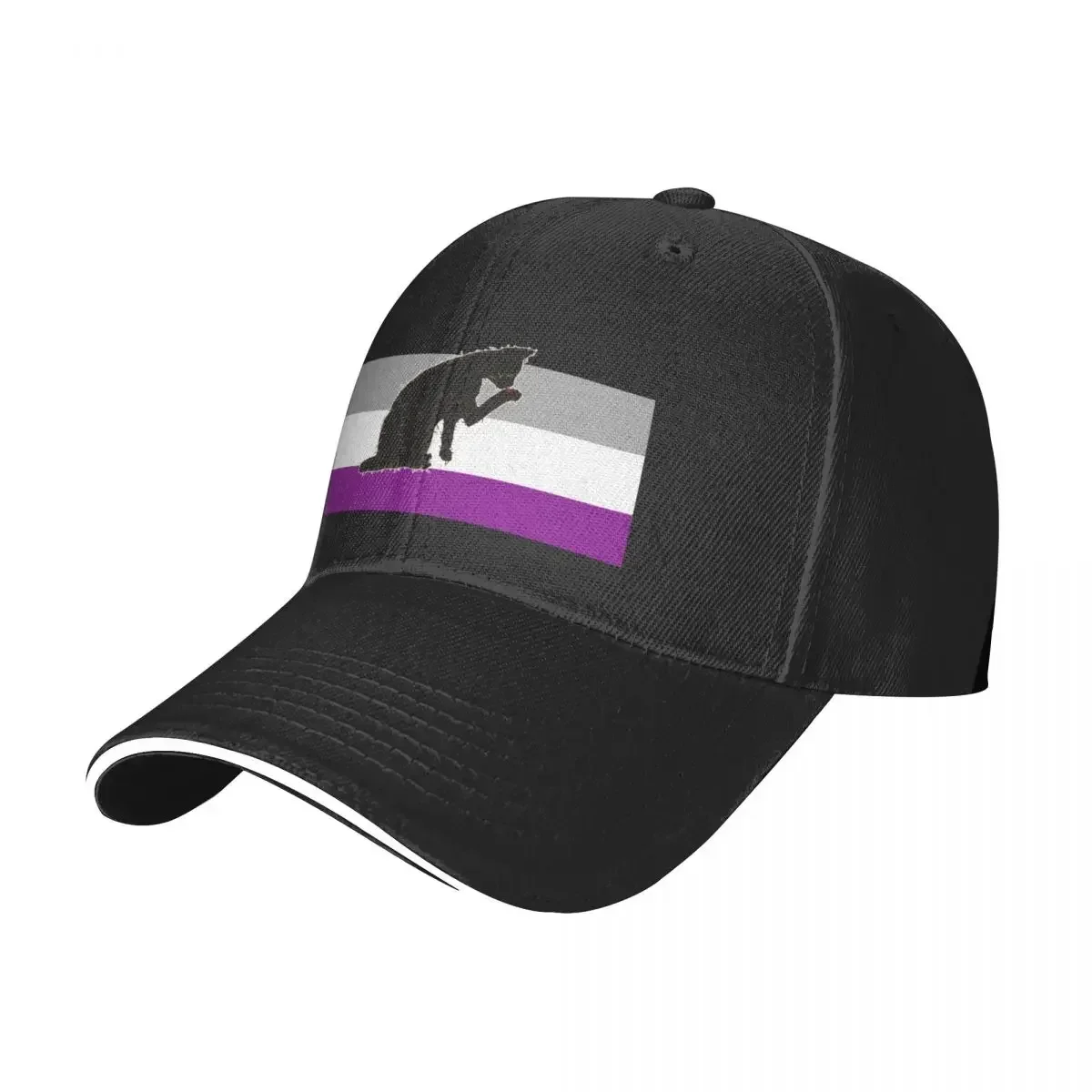 Asexual Pride - Бейсбольная кепка с флагом Knives In Their Feet милая для гольфа в стиле милитари