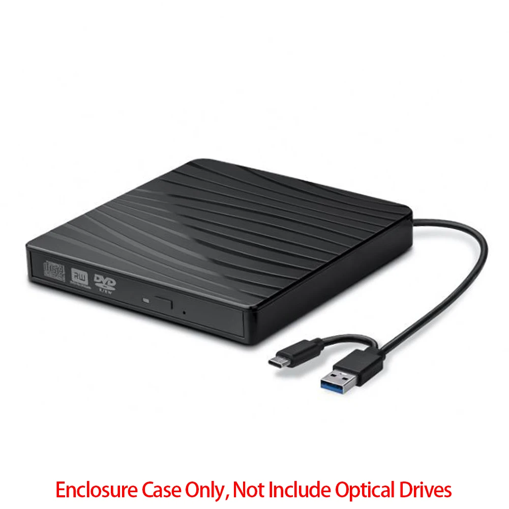 Внешний чехол для накопителя USB 3.0/Type-C с двойным шнуром питания корпус