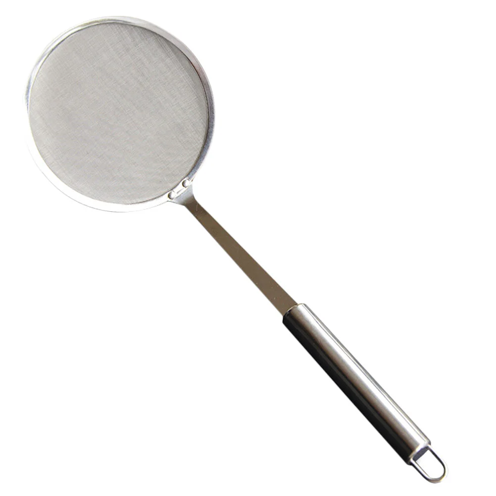 

Skimmer Strainer Mesh Spoon Colander Fine Ladle Slotted Stainless Steel Spider Cooking Sieve Wire Drain Frying Soup Fat Kitchen