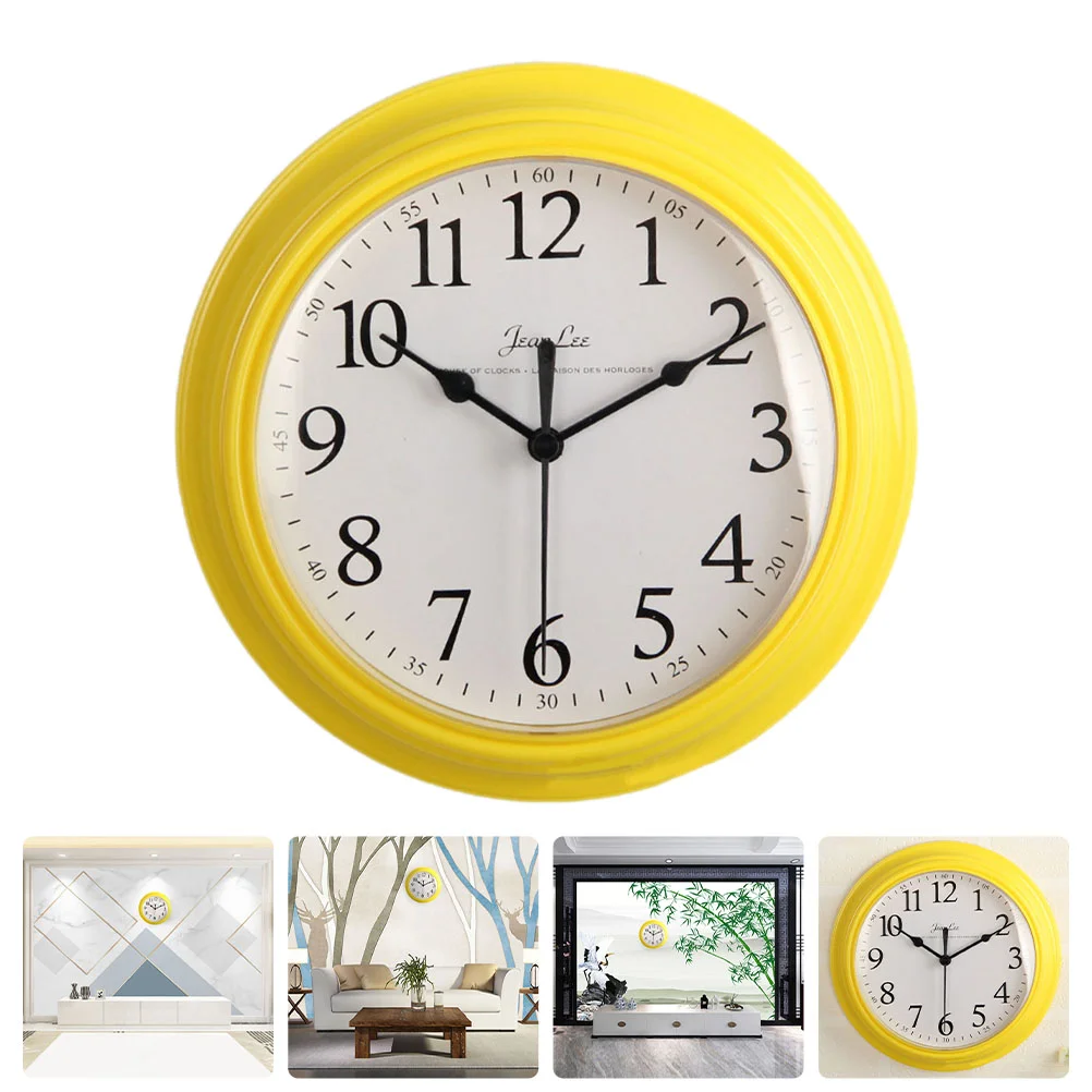 

9 Inch Wall Clock Vintage Decor Bedroom Clock Unique Wall Clock Bedroom Plastic Bathroom Clock Child