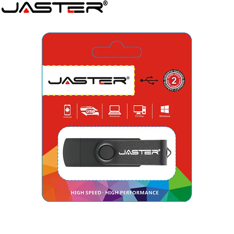 JASTER USB 2.0 Smart Phone Android OTG USB Flash Drive Pen Drive For Android/PC Memory Stick 4GB 8GB 16GB 32GB 64GB 128GB images - 6