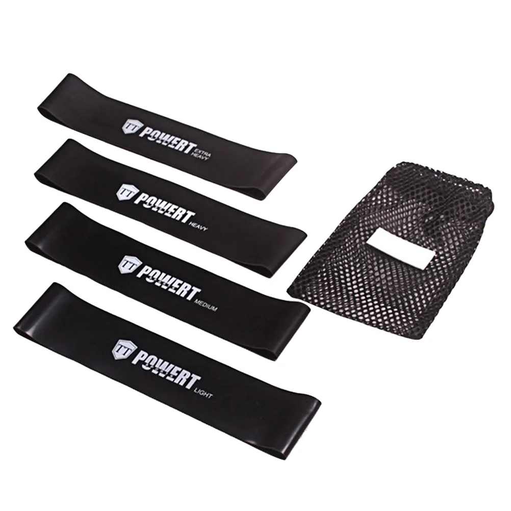 

Fitness Tension Bands Elastic Resistance Bands Strength Training Resistance Bands for Woman Man (Black, with Mesh Bag)
