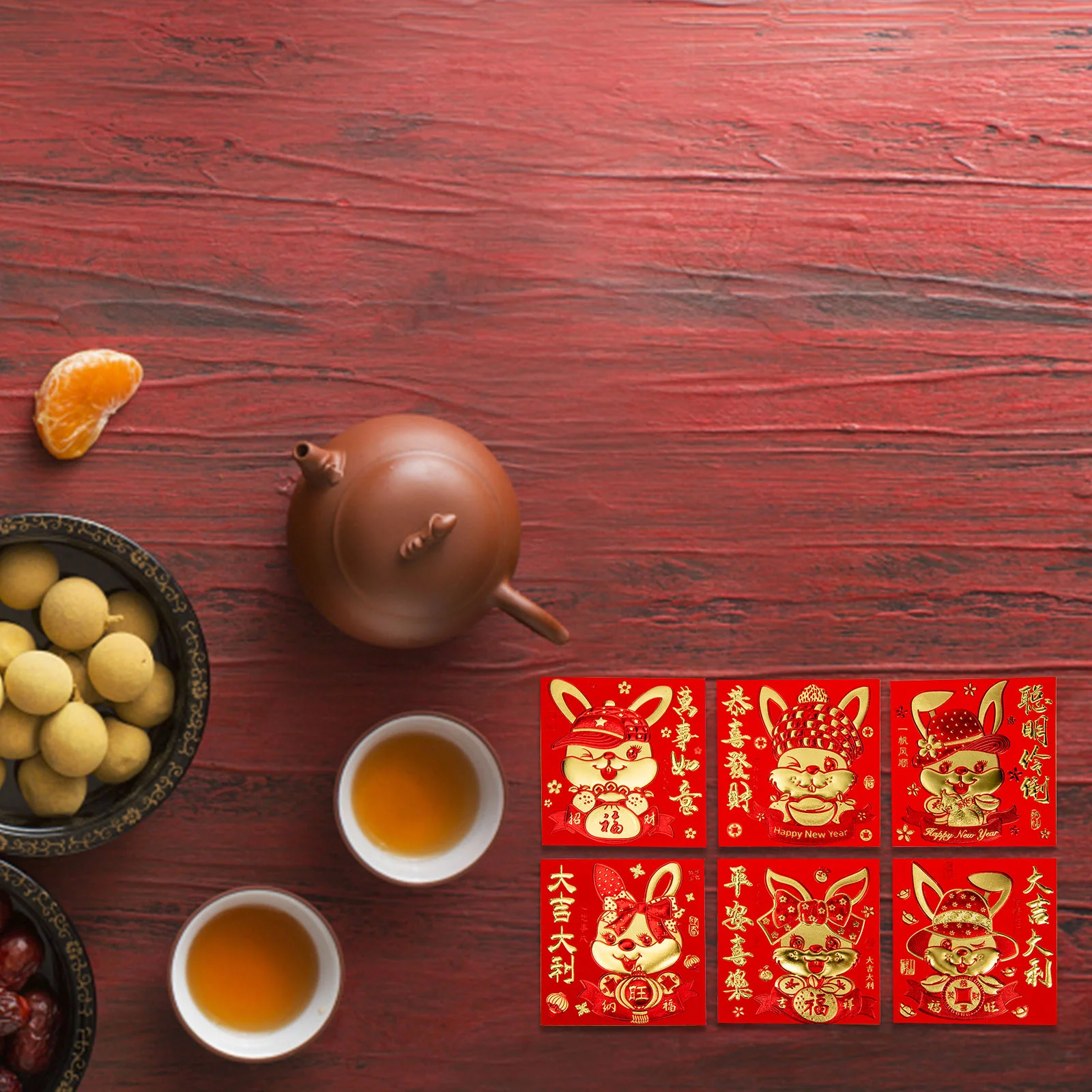 

Red Envelopes Money Year New Chinese Packet Envelope Packets Festival Zodiac Rabbitspring Lucky Hong Bao Lunar Pocket Paper Cash