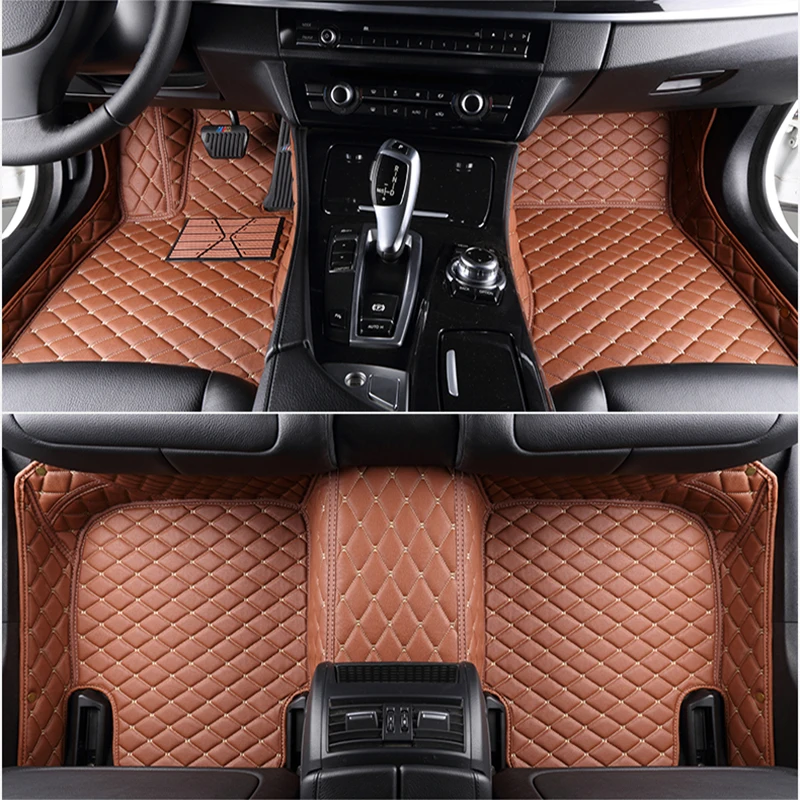 Custom Car Floor Mats for Audi A4 B8 8KH 2010-2014 Years 100% Fit Interior Details Car Accessories images - 6