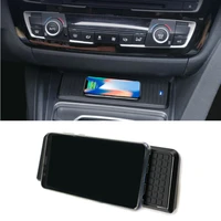 For BMW Series F30 F31 F82 F32 F34 F36 car wireless charger 15W fast charge module cup holder panel accessories for iPhone