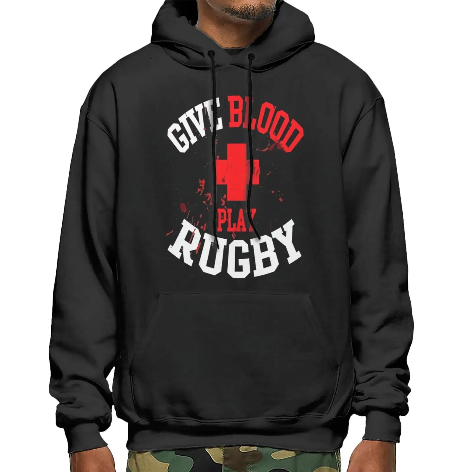 

Джемпер для регби-проигрывателя дар крови, Толстовки, Толстовки, женские свитшоты, худи, Мужская толстовка, Мужская толстовка, худи