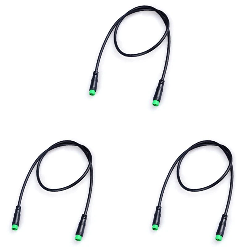 

3X Electric Bicycle Ebike 5 Pin Male To Male Display Extension Cable Connector For Bafang Mid Motor BBS01/BBS02/BBSHD