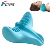 1 pc portable neck massager relaxation pillow gravity pillow c rest neck cervical spine shoulder pain relif massager massageador