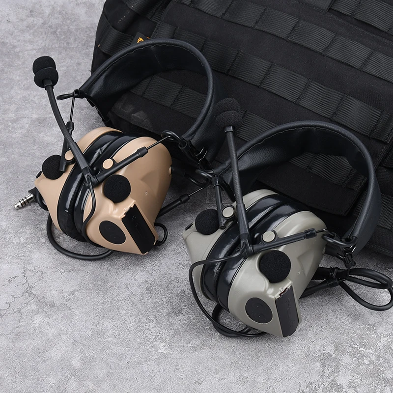 C2 Tactical Headset Headset Noise Reduction Comtac II Airsoft Baofeng PTT Military Helmet Headphones Hunting Shooting