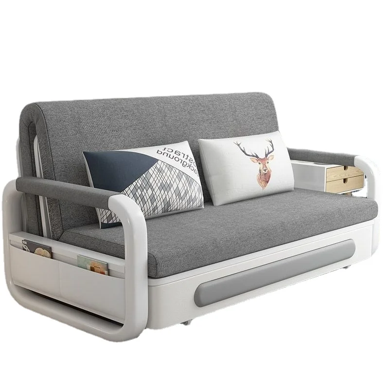 

High quality guest room sofa bed high quality simple telescopic dual-purpose storage sofa bed folding