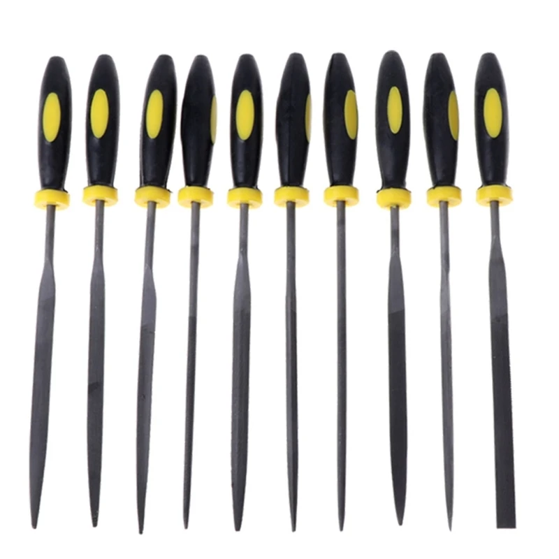 

10 Pcs Needle File Set For Jewelry Wood Carving Craft Square Triangular Round Half-Round File Tool CNIM Hot