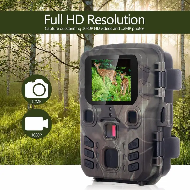 

12MP 1080P Hunting Trail Camera Video Wildlife Scouting IR Waterproof Monitoring Infrared Heat Sensing Night New