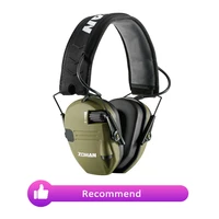 zohan electronic shooting earmuffs ear protection sound amplification anti noise headphone for gun range with headband cover