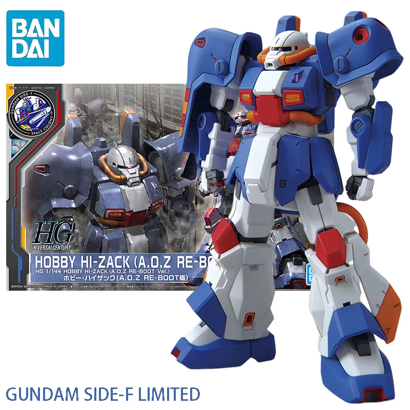 BANDAI HG 1/144 GUNDAM SIDE-F LIMITED HOBBY HI-ZACK (A.O.Z RE-BOOT Ver.) Anime Action Figures Model Collection Assembled Toy