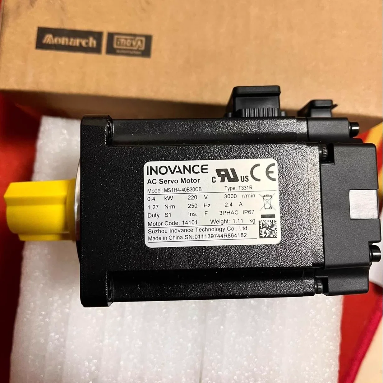 Фото Серводвигатели INOVANCE 750W с абсолютным энкодером и комплектами приводов (импульсные, Canopen, Ethercat, Profinet, Profidrive) для промышленной автоматизации №3