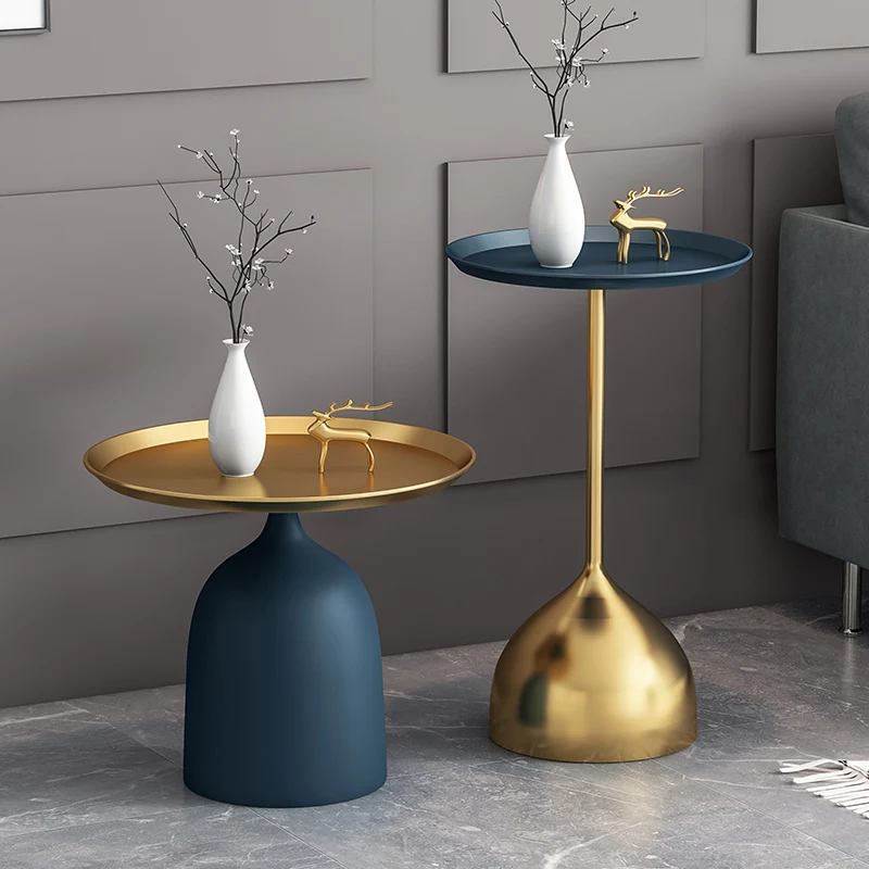 

Пользовательский скандинавский мраморный маленький боковой столик современный гостиная угловой диван простой креативный Железный Золото...
