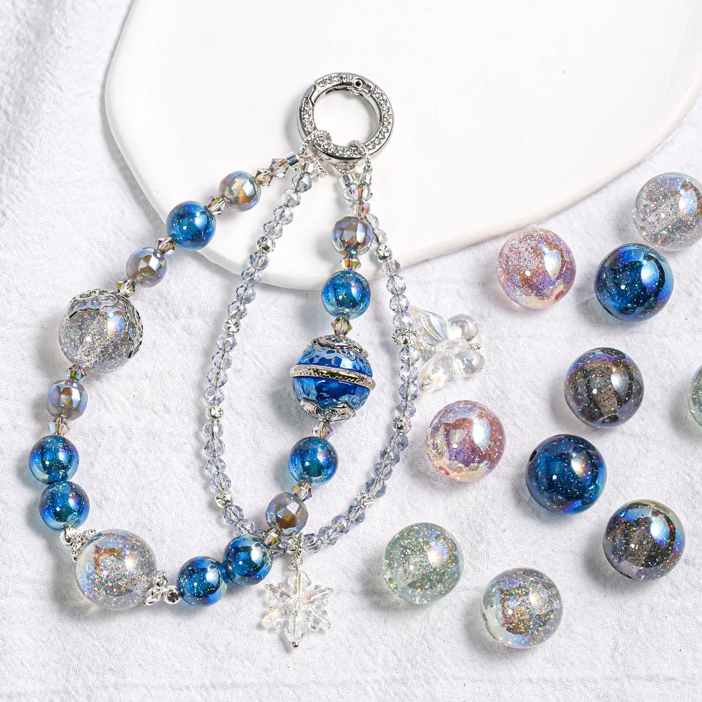 Бусины из смолы для браслетов ожерелий сумок цепочек 8 мм 10 12 16