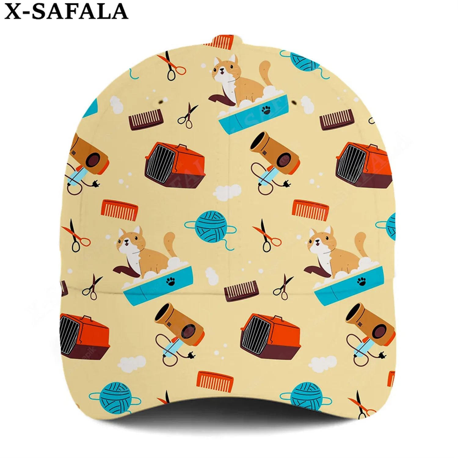 

Pets Groomer Animals Lover Custom 3D Printed Snapback Hat Mens Women Adult Sports Headwear Outdoor Sports Sun Visor