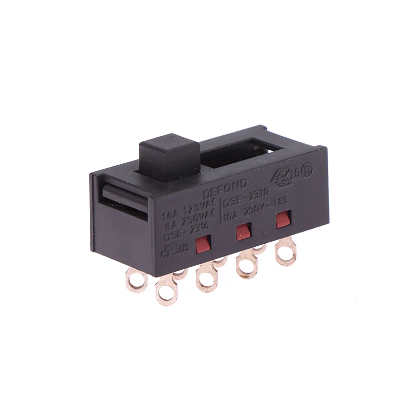 DSE-2310 заостренные штифты 8 футов 3 файла 8A250V тумблер черный ползунковый