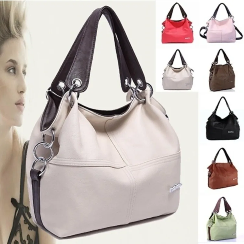 Hobo Bag Leather Women Handbags Female Leisure Shoulder Bags Fashion Purses Vintage Bolsas Large Capacity Tote bag